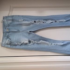 NWOT Acid Wash Distressed Skinny Jegging